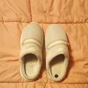 Nike Gray and Cream Slip-On Shoes